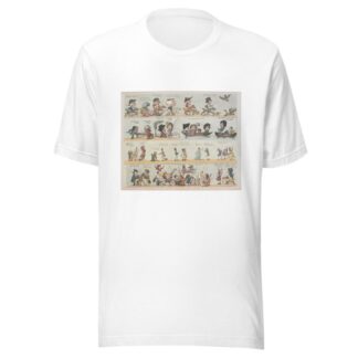 Grotesque borders for screens, billiard rooms, dressing rooms Pl.06 by George Moutard Woodward T-Shirt