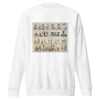 Grotesque borders for screens, billiard rooms, dressing rooms Pl.06 by George Moutard Woodward Sweatshirt