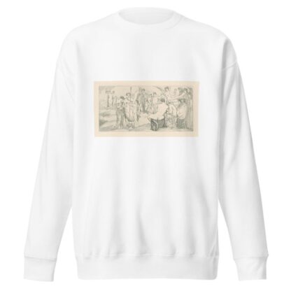 Prijatie Psyché na Olympe by Max Klinger Sweatshirt