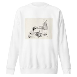 Twee meisjes spelend met een speelgoedfornuis by Miep de Feijter Sweatshirt