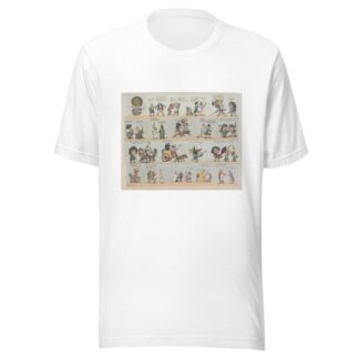 Grotesque borders for screens, billiard rooms, dressing rooms Pl.12 by George Moutard Woodward T-Shirt