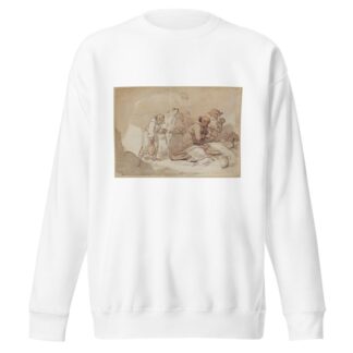 Monks and dying man by Thomas Rowlandson Sweatshirt