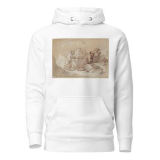 Monks and dying man by Thomas Rowlandson Hoodie
