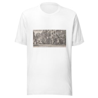 Burning ye Rumps at Temple-Barr by William Hogarth T-Shirt