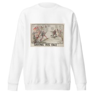 Saving his Face by Carey Cartoon Service Sweatshirt