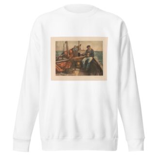 Avant la pèche by Pierre-Célestin Billet Sweatshirt
