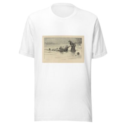 They all go skating by Charles Dana Gibson T-Shirt