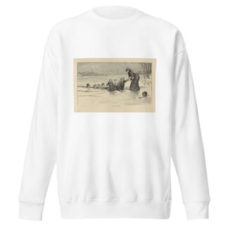 They all go skating by Charles Dana Gibson Sweatshirt