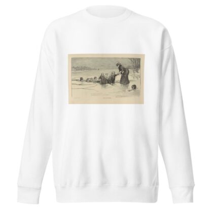 They all go skating by Charles Dana Gibson Sweatshirt
