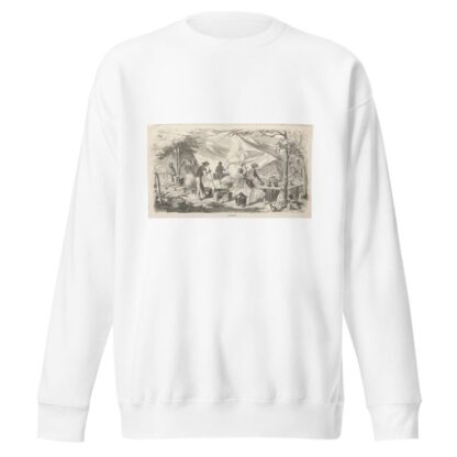 Camp Meeting Sketches; Cooking by Winslow Homer Sweatshirt