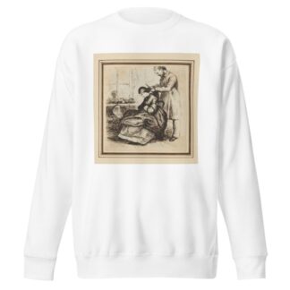 A head of hair for sale by John Everett Millais Sweatshirt