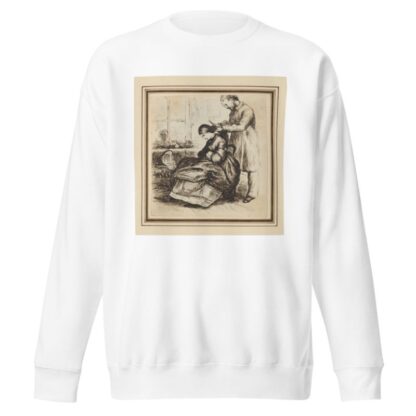 A head of hair for sale by John Everett Millais Sweatshirt