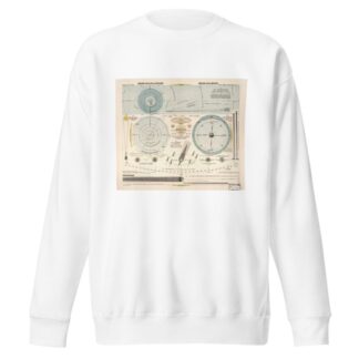 Erde und Planeten, Erde und Mond by Hermann Wagner Sweatshirt