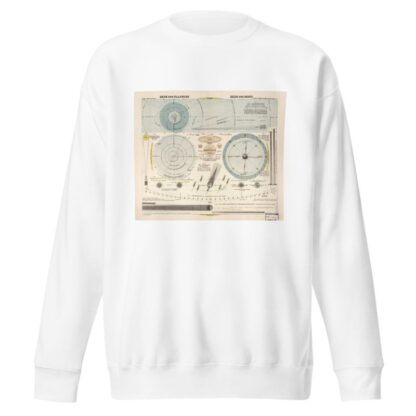 Erde und Planeten, Erde und Mond by Hermann Wagner Sweatshirt