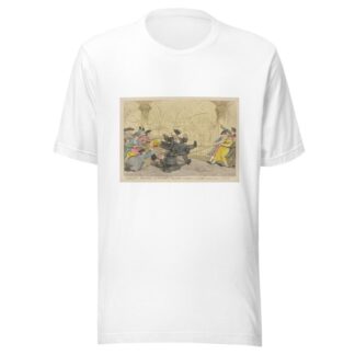 College pranks, or Crabbed Fellow’s taught to caper on the slack rope by Thomas Rowlandson T-Shirt