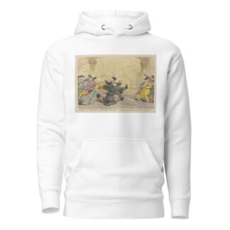 College pranks, or Crabbed Fellow’s taught to caper on the slack rope by Thomas Rowlandson Hoodie