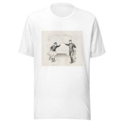 Two military men, one from France and the other from the U.S., confront each other over scandals in the other’s country while disregarding their own by William Henry Walker T-Shirt