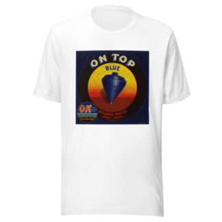 On Top Brand – Blue Label Citrus Label by Anonymous T-Shirt