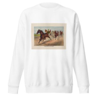 A sure horse for the first money by John Cameron Sweatshirt