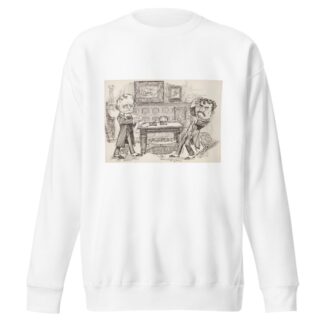 Confrontation of two gentlemen in front hall of great house. by Frank Arthur Nankivell Sweatshirt