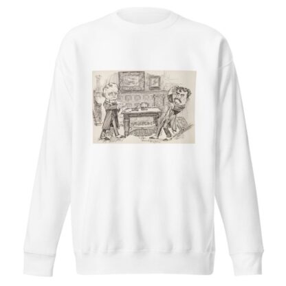 Confrontation of two gentlemen in front hall of great house. by Frank Arthur Nankivell Sweatshirt