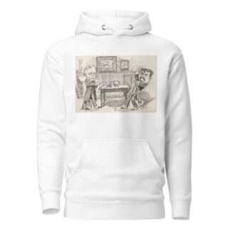 Confrontation of two gentlemen in front hall of great house. by Frank Arthur Nankivell Hoodie