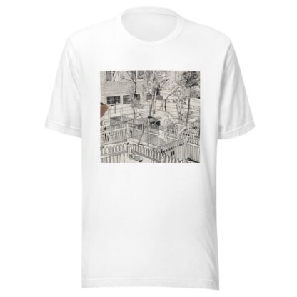 Binnenplaats met houten hekken en tuintjes by Carel Adolph Lion Cachet T-Shirt