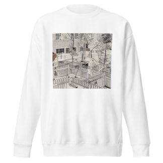 Binnenplaats met houten hekken en tuintjes by Carel Adolph Lion Cachet Sweatshirt