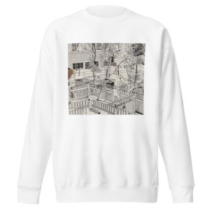 Binnenplaats met houten hekken en tuintjes by Carel Adolph Lion Cachet Sweatshirt
