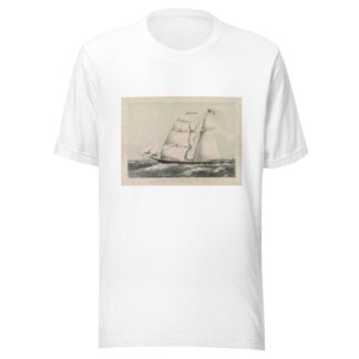 Missionary packet Morning Star – passing Boston Light by John H. Bufford's & Sons T-Shirt