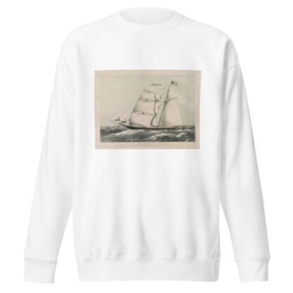 Missionary packet Morning Star – passing Boston Light by John H. Bufford's & Sons Sweatshirt