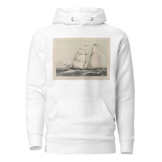 Missionary packet Morning Star – passing Boston Light by John H. Bufford's & Sons Hoodie
