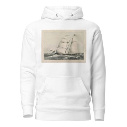 Missionary packet Morning Star – passing Boston Light by John H. Bufford's & Sons Hoodie