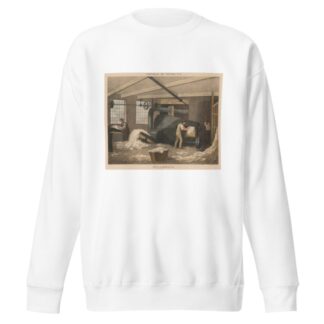 Progress of Cotton; #2 – Willowing by James Richard Barfoot Sweatshirt