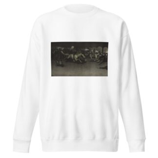 A night attack on a government wagon train by Frederic Remington Sweatshirt