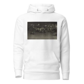 A night attack on a government wagon train by Frederic Remington Hoodie