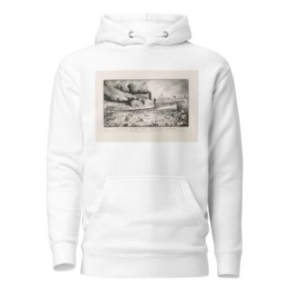 Burning of the Henry Clay near Yonkers; while on her trip from Albany to New York on Wednesday afternoon July 28th 1852 by Currier & Ives. Hoodie