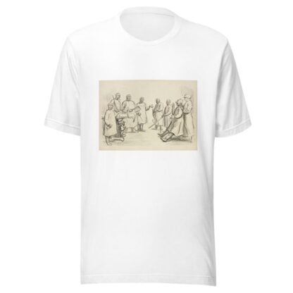 A frightened Kaiser Wilhelm II is pushed into an operating table by a nurse representing civilization by William Henry Walker T-Shirt