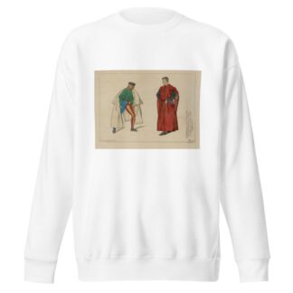 Personnages Venitiens. 1508. Peintures murales du Titien, a la scuola de St. Antoine a Padou. Dessins inédits. by Raphaël Jacquemin Sweatshirt