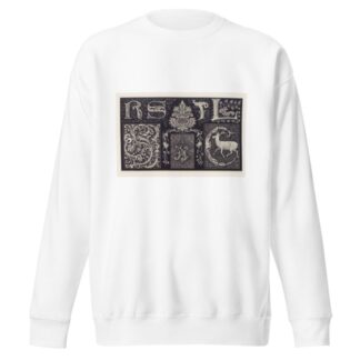 Les petits alphabets du brodeur Pl.12 by Édouard Guichard Sweatshirt