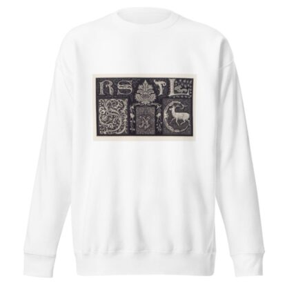 Les petits alphabets du brodeur Pl.12 by Édouard Guichard Sweatshirt