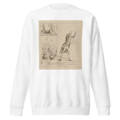 The first charge. Exit in fumo by James Sayers Sweatshirt