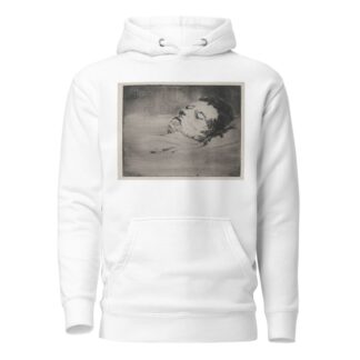 Portrait of an unknown man on his deathbed by Henri-Charles Guérard Hoodie
