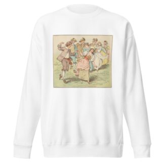 Four dancing couples in rustic costume by Anonymous Sweatshirt