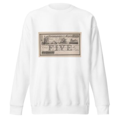 Glamorganshire Old Bank five pound note by Perkins & Heath Sweatshirt