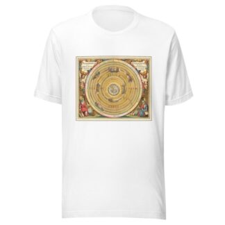 Planisphaerium Ptolemaicum, Sive Machina Orbium Mundi Ex Hypothesi Ptolemaica In Planno Disposita by Andreas Cellarius T-Shirt