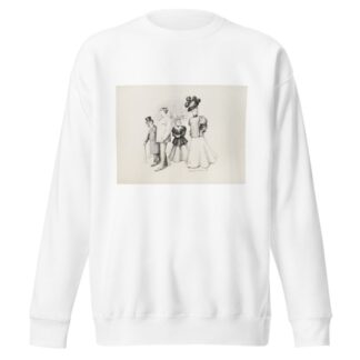 Two couples, one older and one younger, walk together through a park. by William Henry Walker Sweatshirt