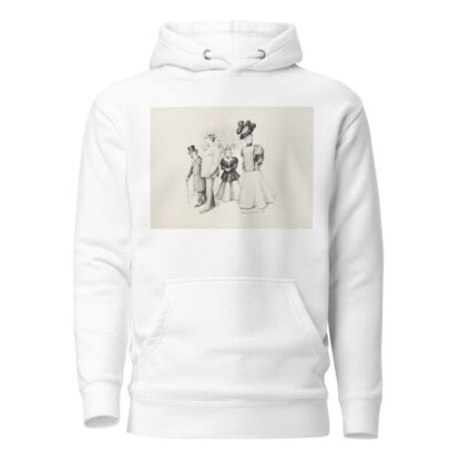 Two couples, one older and one younger, walk together through a park. by William Henry Walker Hoodie