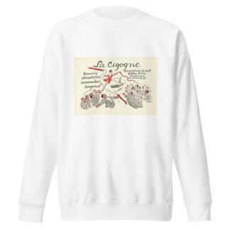 La cigogne by O. Fabrès Sweatshirt