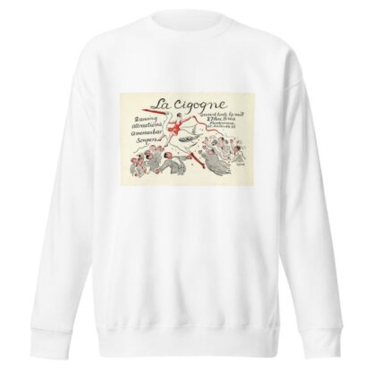 La cigogne by O. Fabrès Sweatshirt